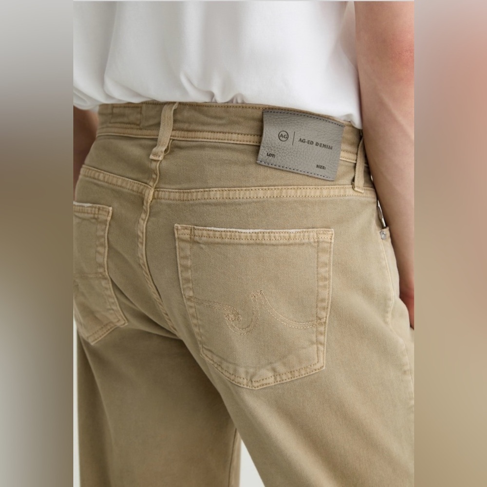 AG Adriano Goldschmied Men's Beige Jeans